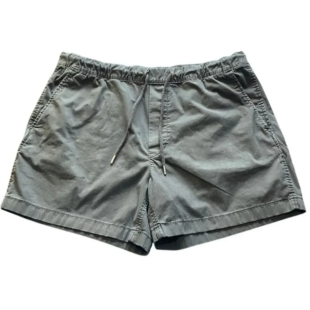 American Eagle Flex Pull On Shorts Men’s Large Gray Casual Stretch Chino